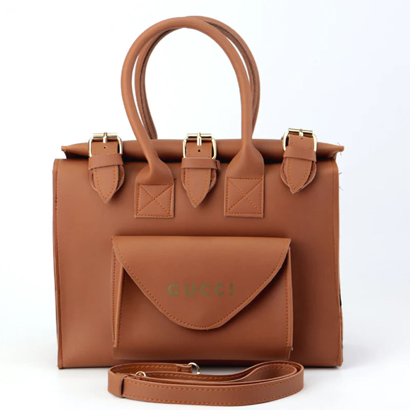 Leather Pocket Handbag