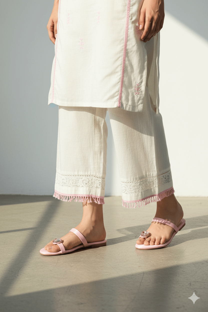 Heart Pink Toe Ring Slides (11076) - Spunkz