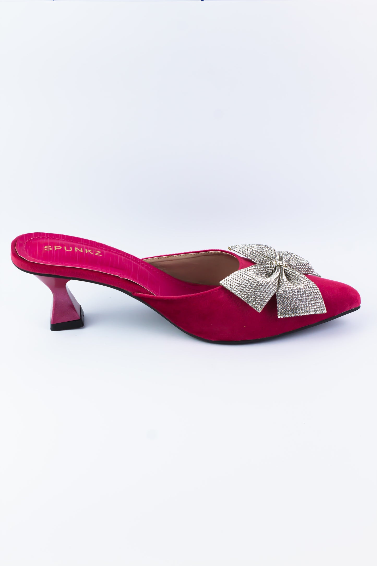 Lupita Rhinestone Bow Pink Sandals - Spunkz