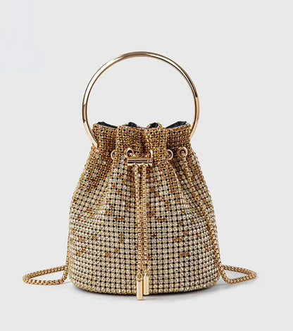 Spunkz Diamond Bucket Rhinestones Bag