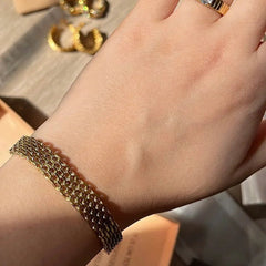 Gold Mesh chain Strap Bracelet - Spunkz