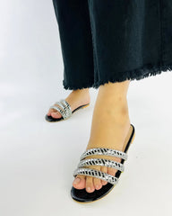 Cross Straps Slippers - Spunkz