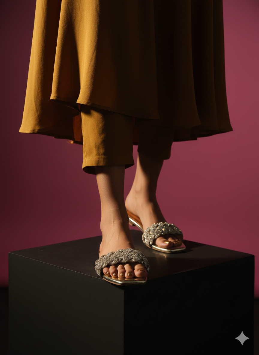 Shimmery Flats (Gold)