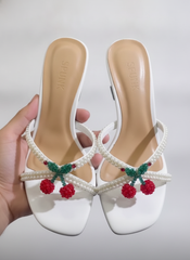 Cherry on top White Heel