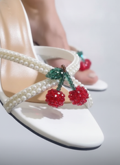 Cherry on top White Heel