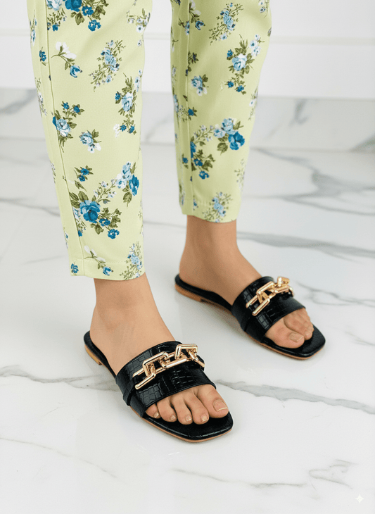 Golden Chain Slippers - Spunkz