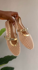 Ballerina Gold Ballet Flats