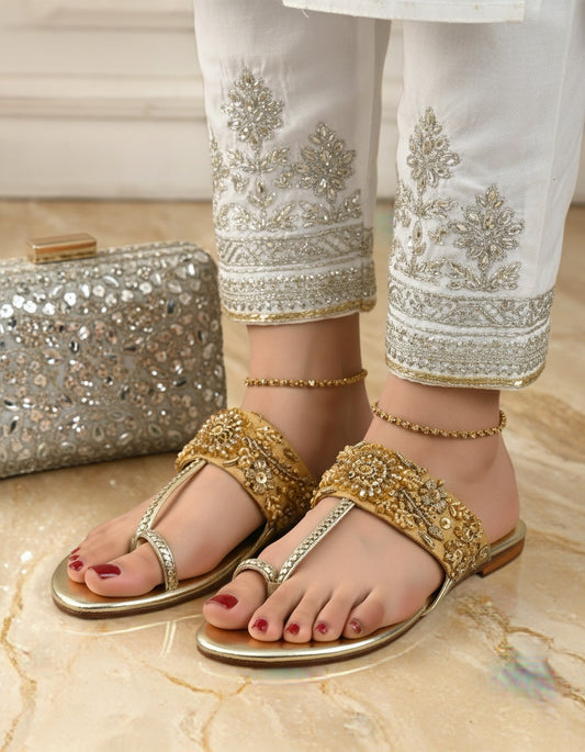 kolhapuri chappal (Golden)