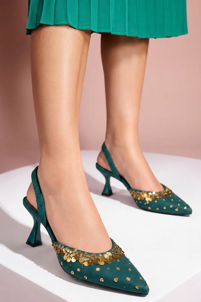 Spunkz Crown Heels (Green)