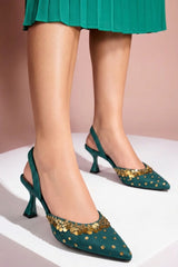 Spunkz Crown Heels (Green)