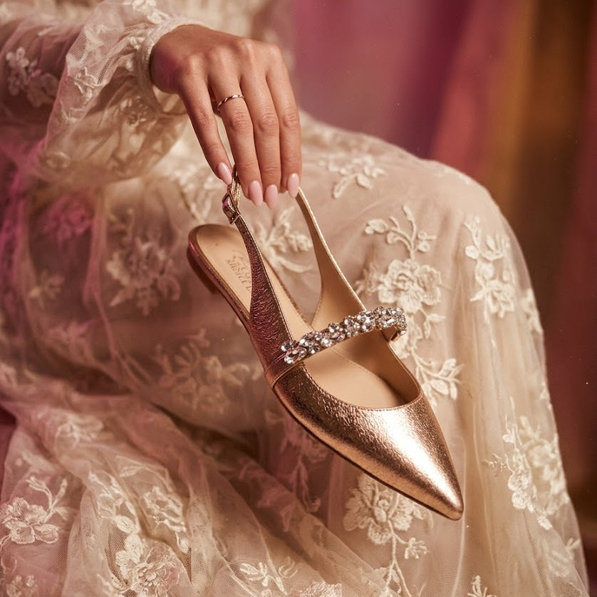 Gulnaar Slingback Mules