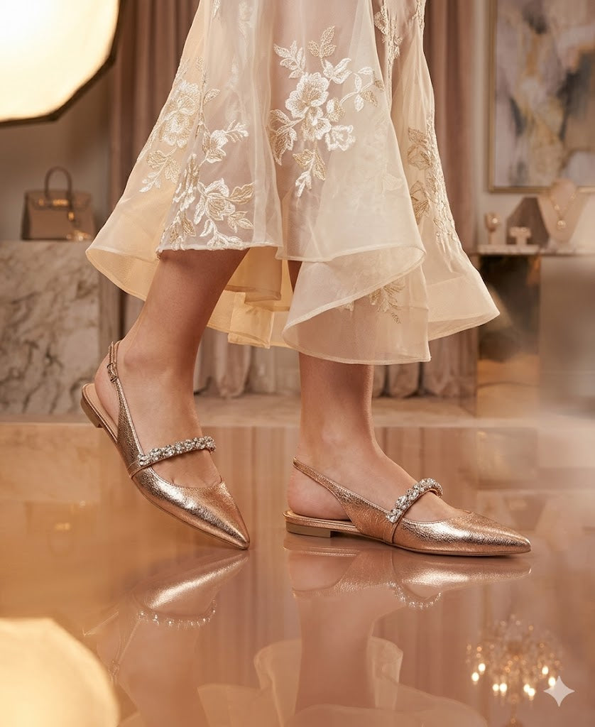 Gulnaar Slingback Mules