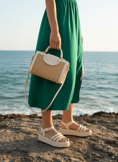 Beige Wedge (11027) - Spunkz