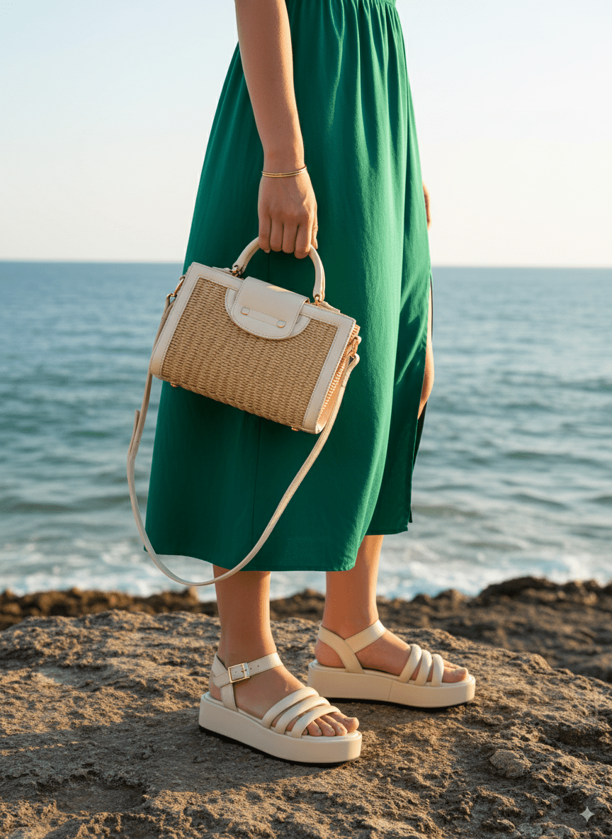 Beige Wedge (11027) - Spunkz