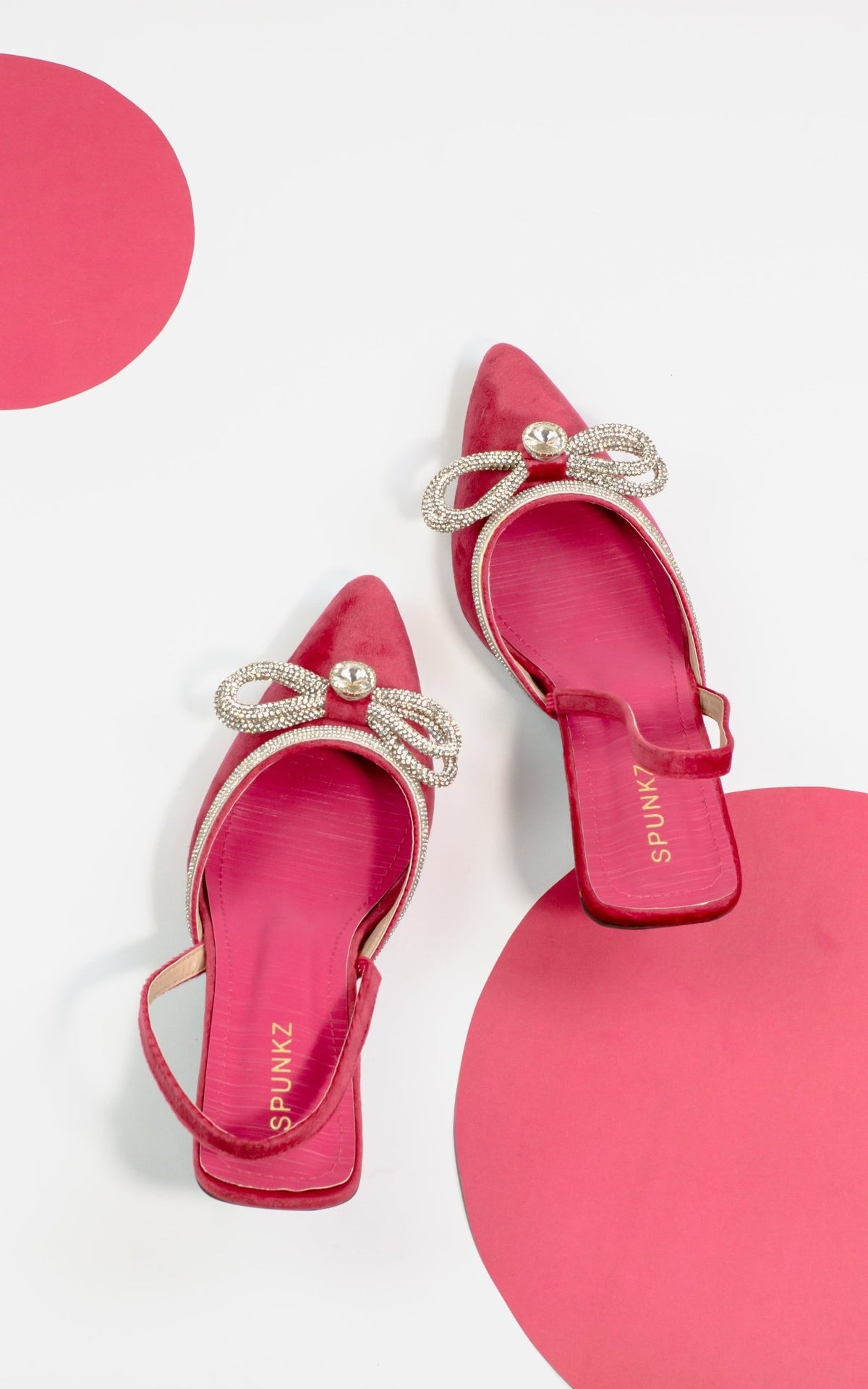 Loxi Pink Diamante Heel (11011) - Spunkz