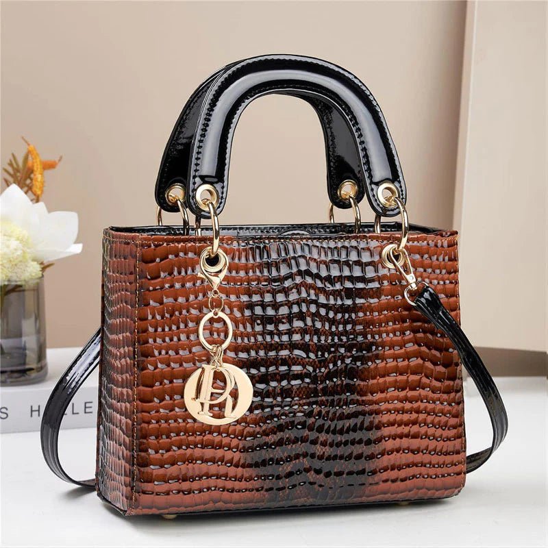 Leather Pattern Handbag - Spunkz