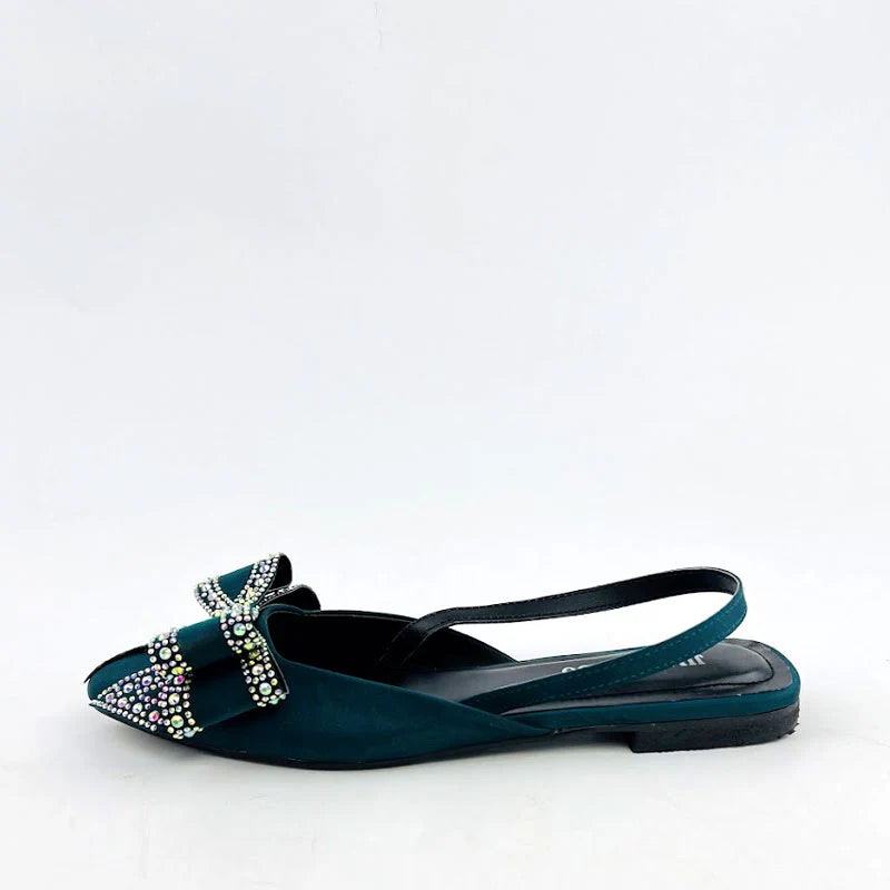 Multi Stone slingback Flats 90397