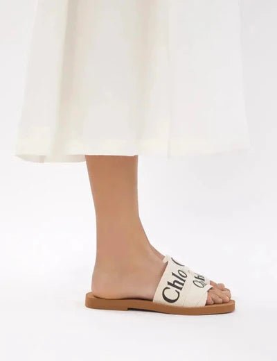 Woody Slides (White) - Spunkz