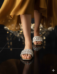 Zzara Gold Slippers